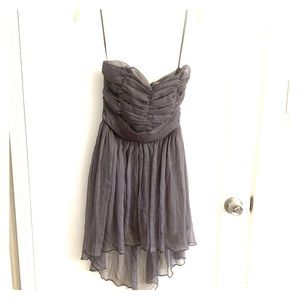 Lush grey cocktail dress